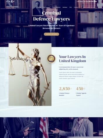 Criminal Lawyer Website Design