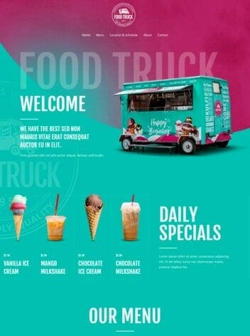 Food Truck Website Design